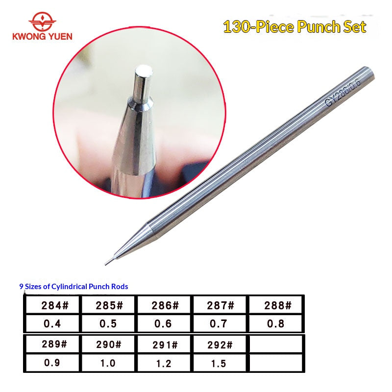 KWONG YUEN 130-Piece Punch Set Series GY0295