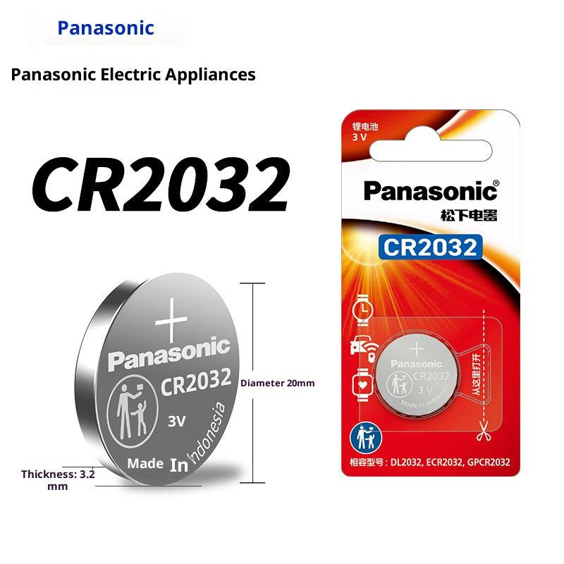 Panasonic Button Lithium Battery 1 Piece Card Pack