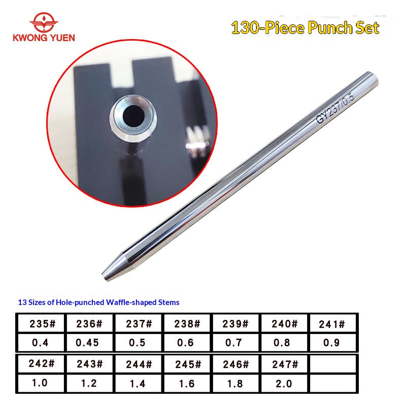 KWONG YUEN 130-Piece Punch Set Series GY0295