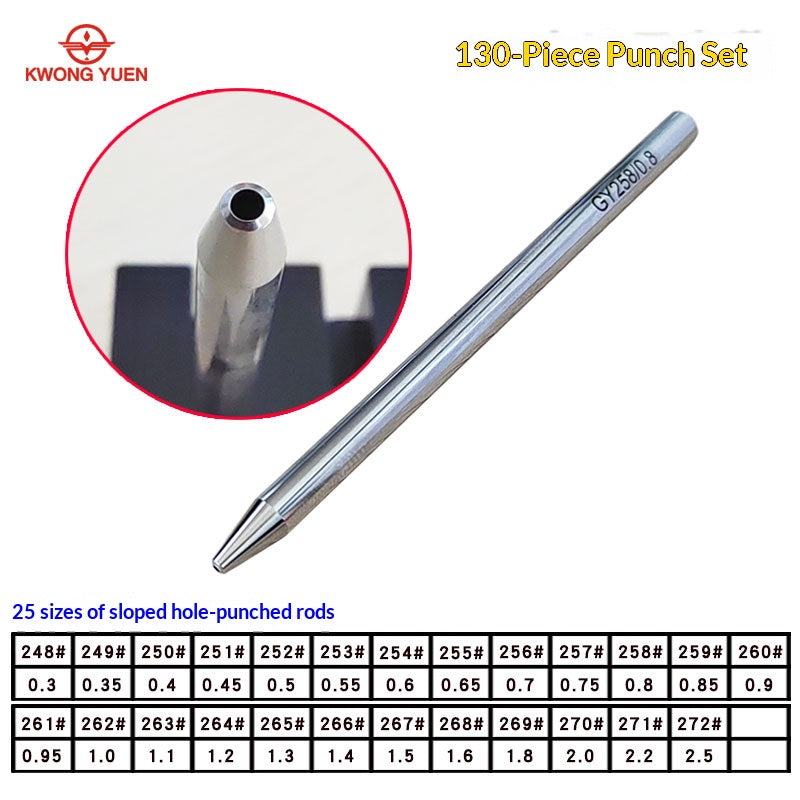 KWONG YUEN 130-Piece Punch Set Series GY0295