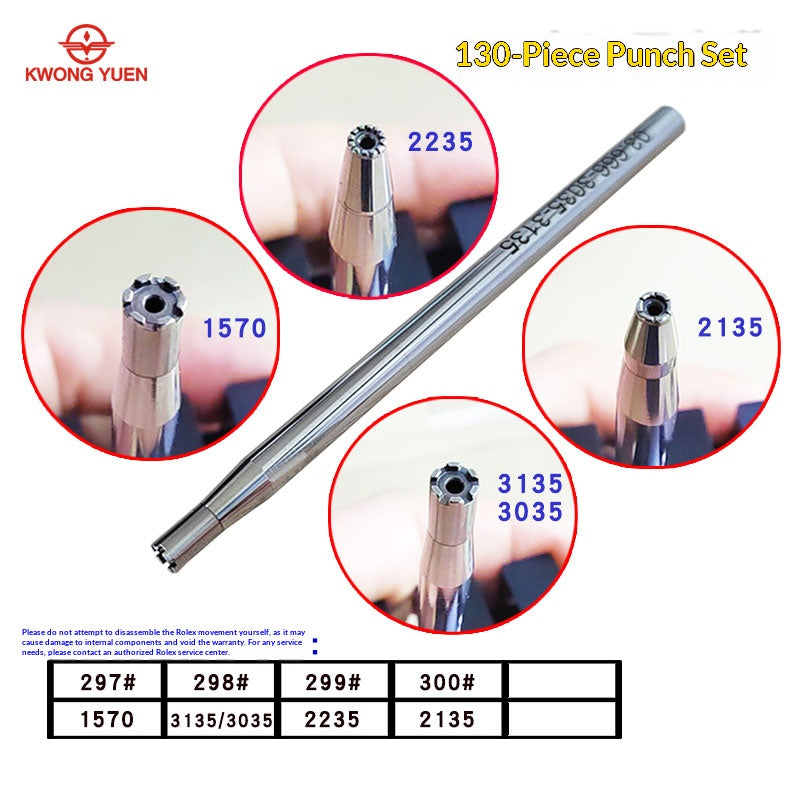 KWONG YUEN 130-Piece Punch Set Series GY0295