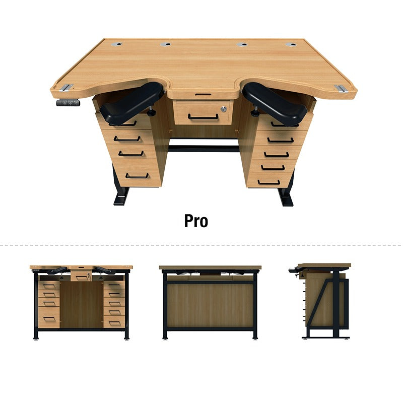 BIAO JIANG Master Edition Beech Electric Height Adjustable Workbench