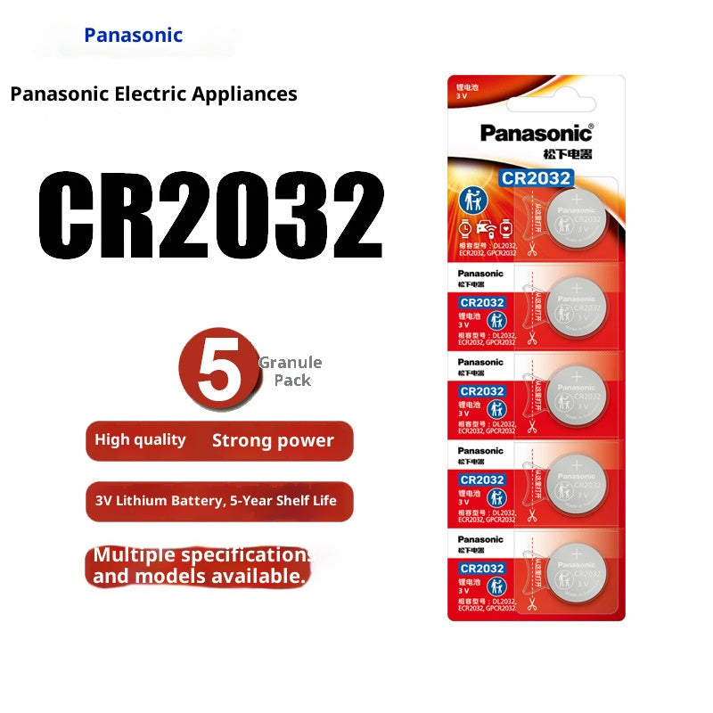 Panasonic Button Lithium Battery 5 Pieces Card Pack
