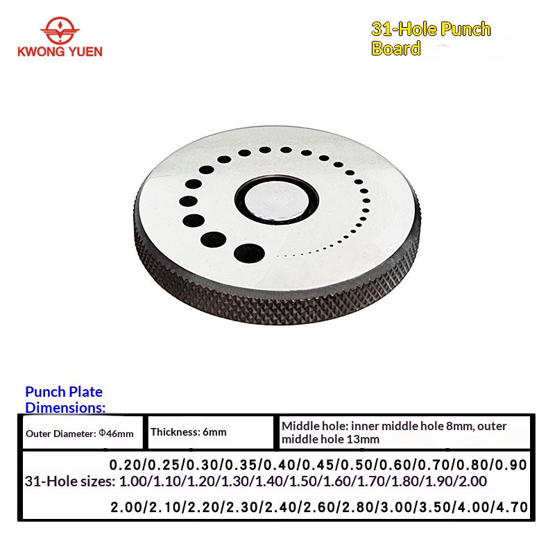 KWONG YUEN 130-Piece Punch Set Series GY0295