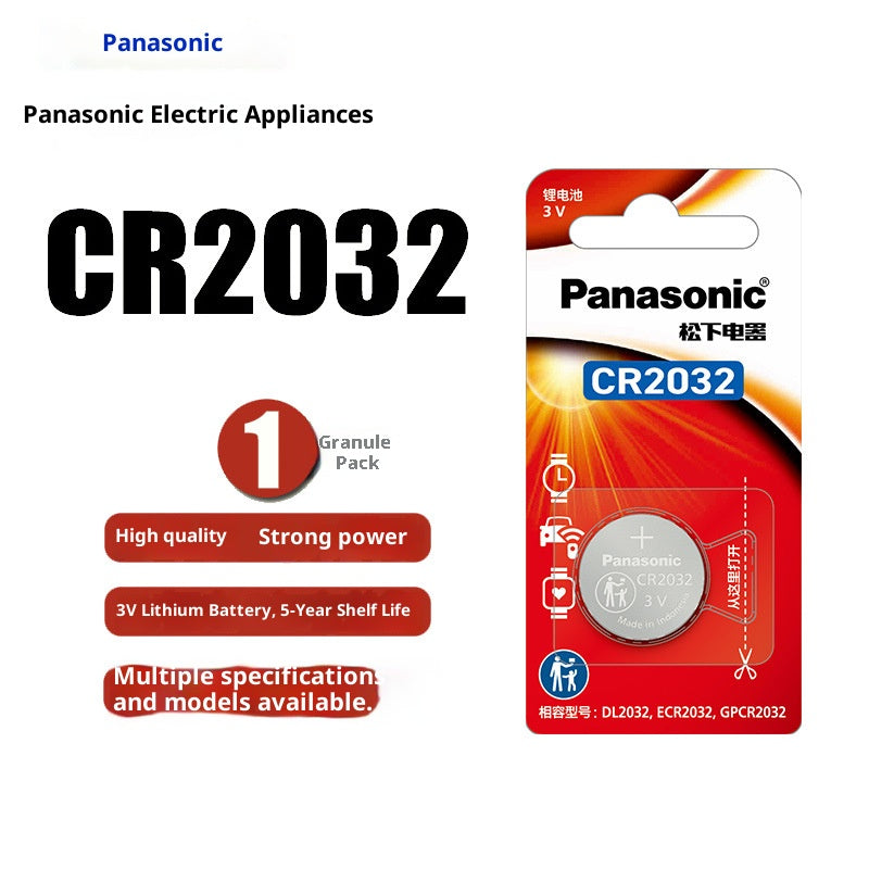 Panasonic Button Lithium Battery 1 Piece Card Pack