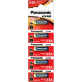 Panasonic Mini Alkaline 23A 27A, 5 Pieces Card Pack