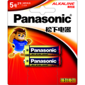 Panasonic Alkaline AA & AAA 2 Pieces Carded Pack