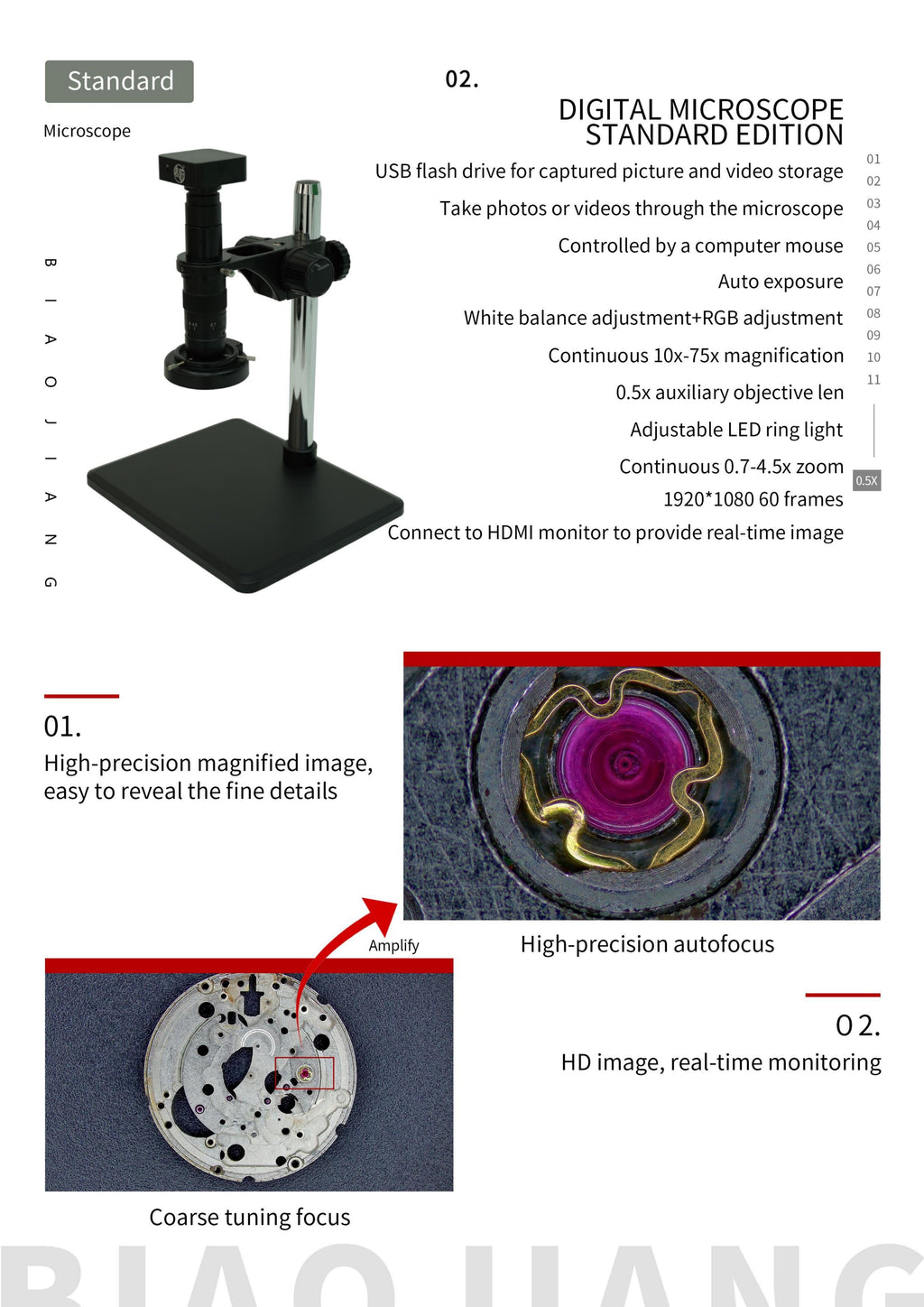 BIAO JIANG Mid-spec Microscope