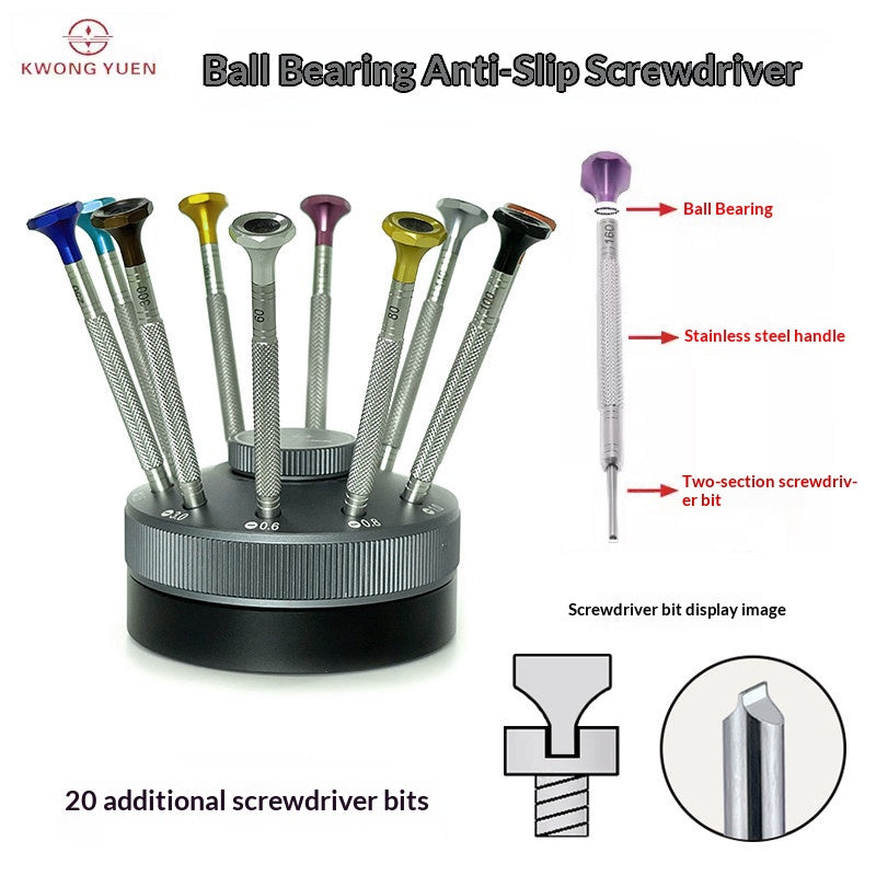 KWONG YUEN GY0228-10-Piece Screwdriver Rotating Set