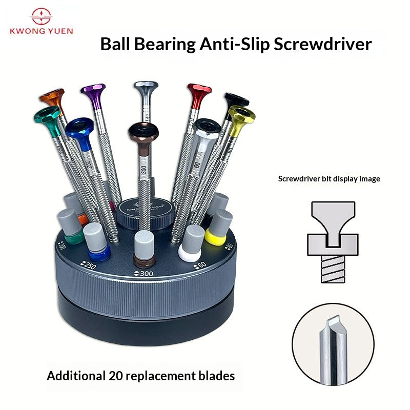 KWONG YUEN GY0228-10-Piece Screwdriver Rotating Set