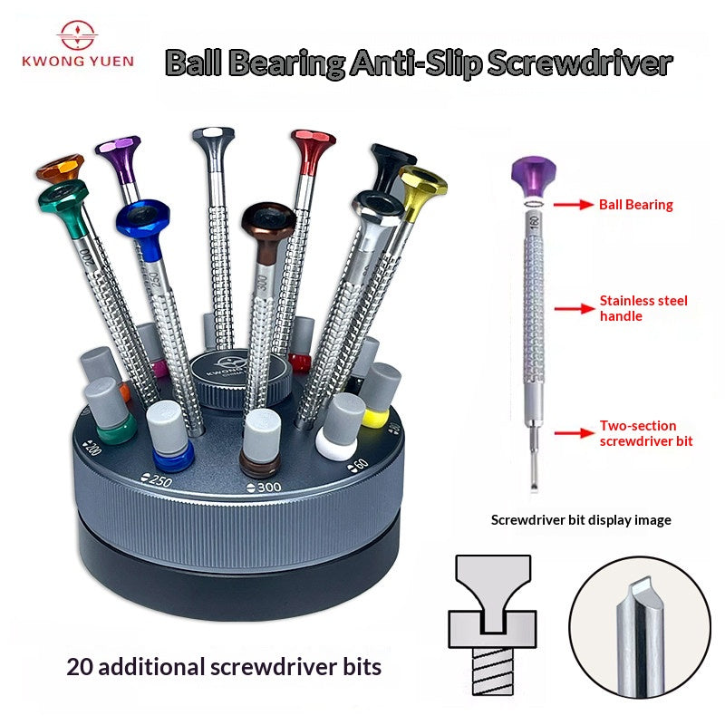 KWONG YUEN GY0242 - 10-Piece Screwdriver Rotating Set
