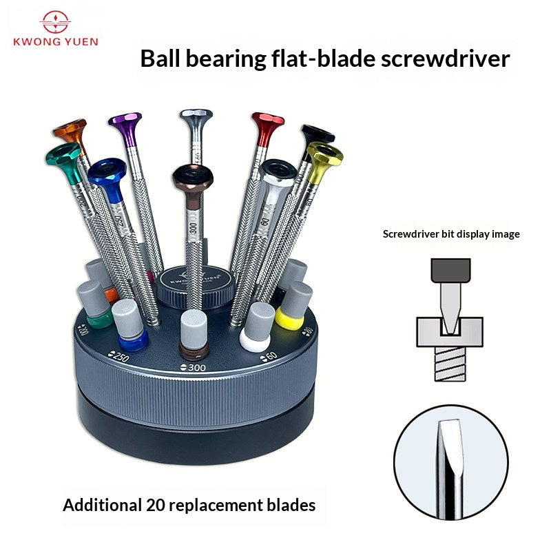 KWONG YUEN GY0228-10-Piece Screwdriver Rotating Set