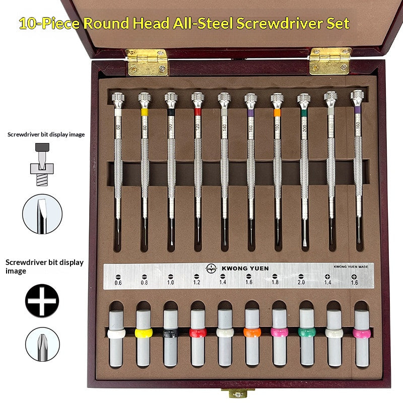 KWONG YUEN GY004 - 10-piece Screwdriver Rotating Set